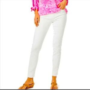 Lilly South Ocean resort white denim jeans